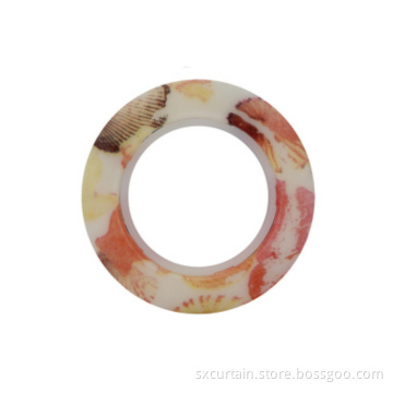 Shell Pattern Built-in Silencer Ring Curtain Eyelet